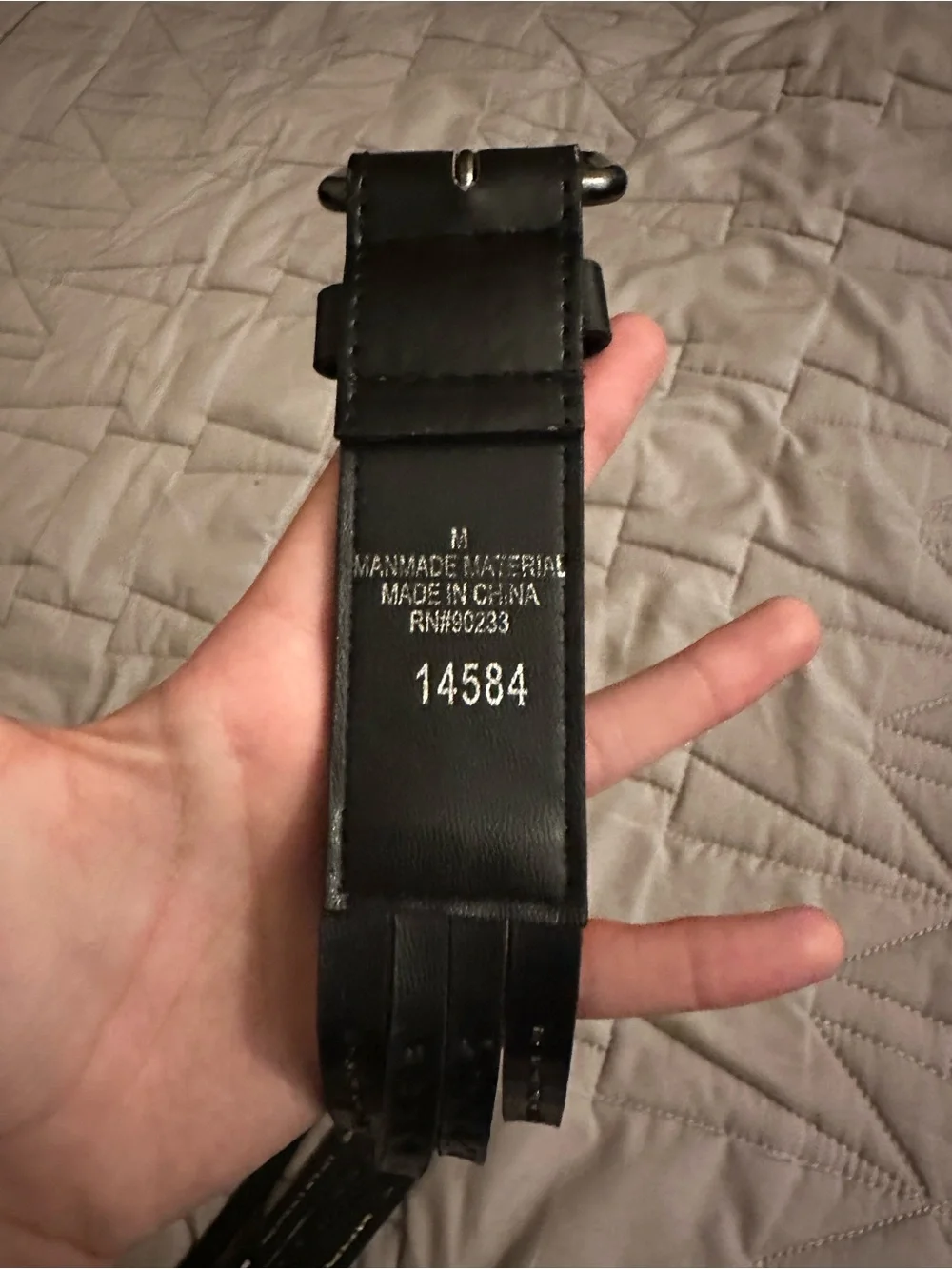 Black Studded Belt 4 Straps